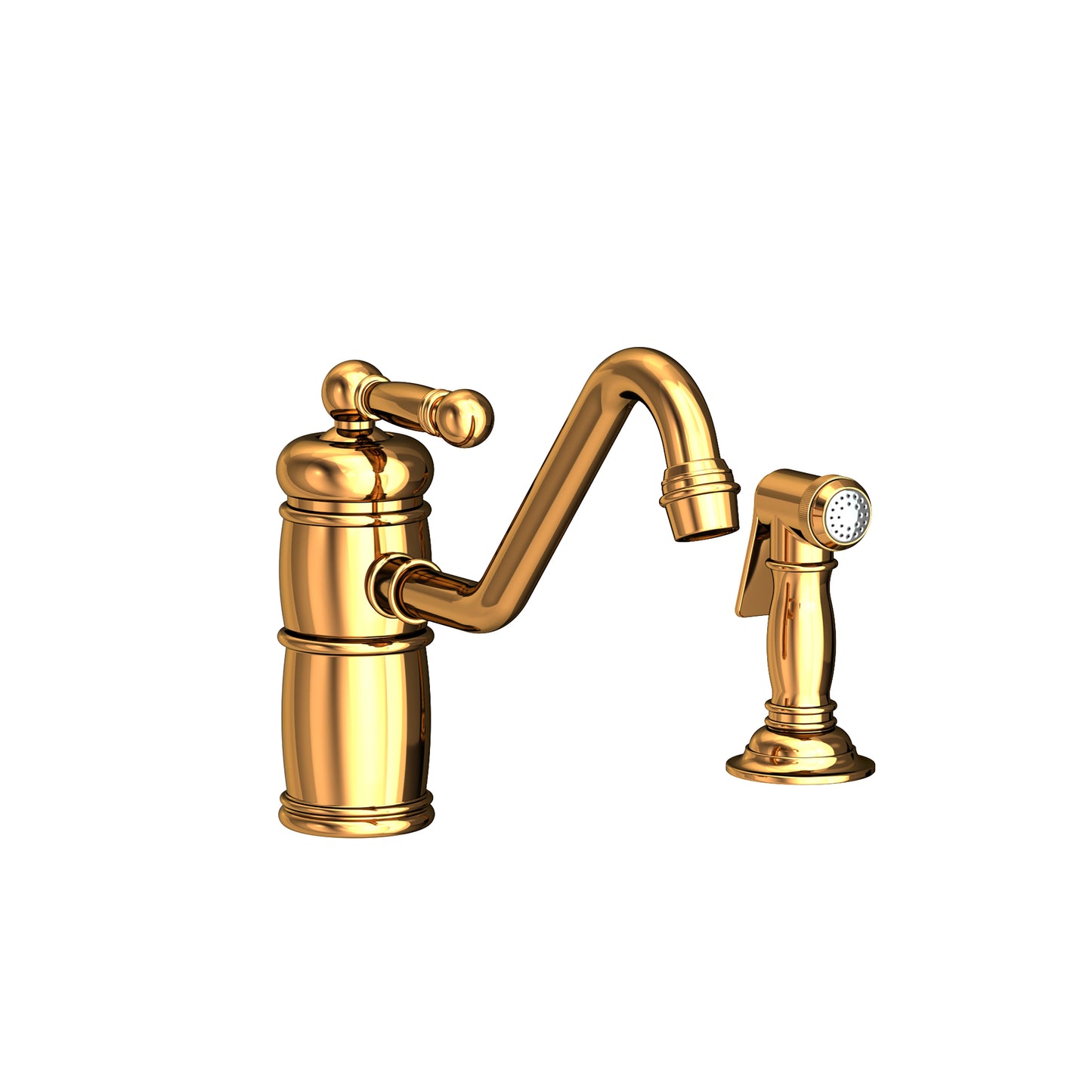 Newport Brass 941 Nadya Single Handle Kitchen Faucet With Side Spray
