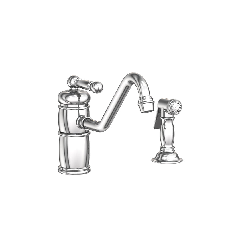 Newport Brass 941 Nadya Single Handle Kitchen Faucet With Side Spray