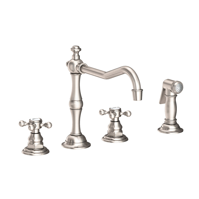 Newport Brass 943 Chesterfield Kitchen Faucet with Side Spray