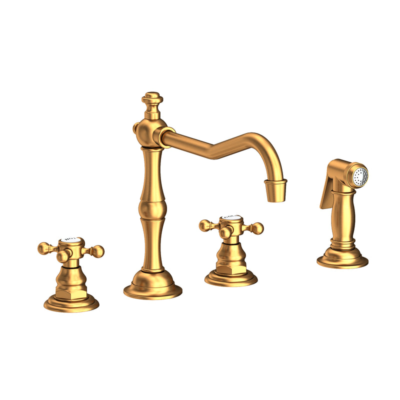 Newport Brass 943 Chesterfield Kitchen Faucet with Side Spray