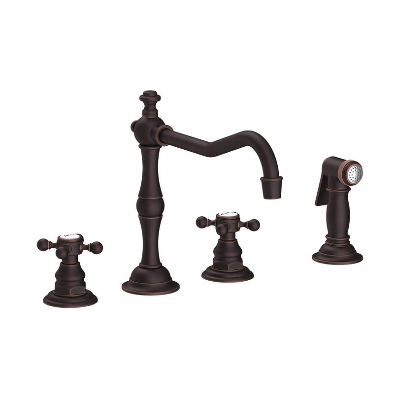 Newport Brass 943 Chesterfield Kitchen Faucet with Side Spray