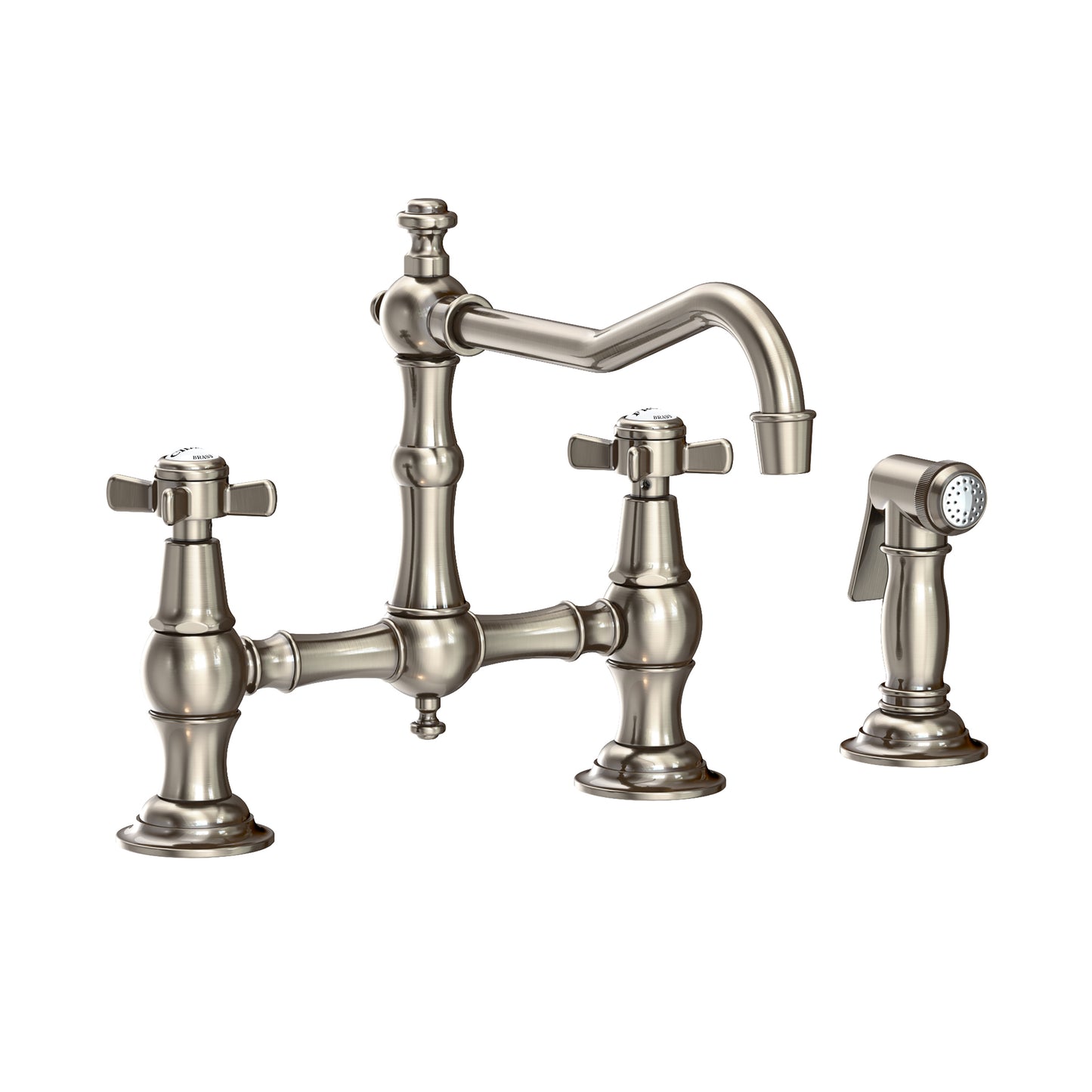 Newport Brass 945-1 Fairfield Kitchen Bridge Faucet With Side Spray