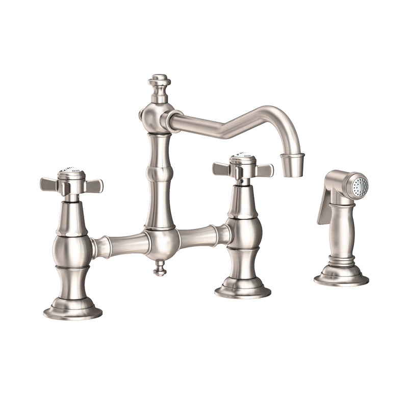 Newport Brass 945-1 Fairfield Kitchen Bridge Faucet with Side Spray