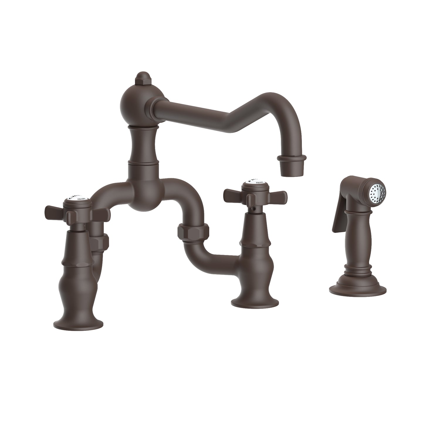 Newport Brass 9451-1 Fairfield Kitchen Bridge Faucet With Side Spray