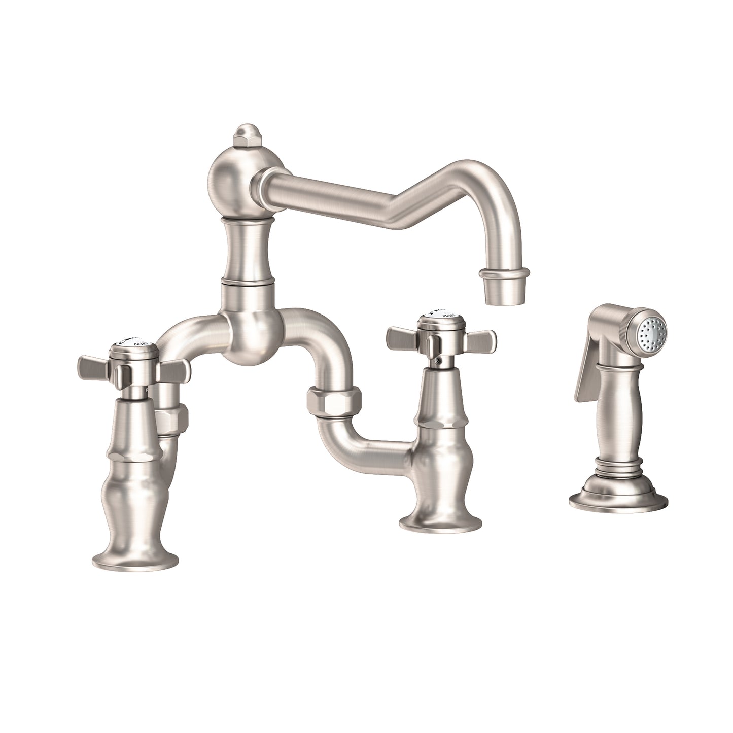 Newport Brass 9451-1 Fairfield Kitchen Bridge Faucet With Side Spray