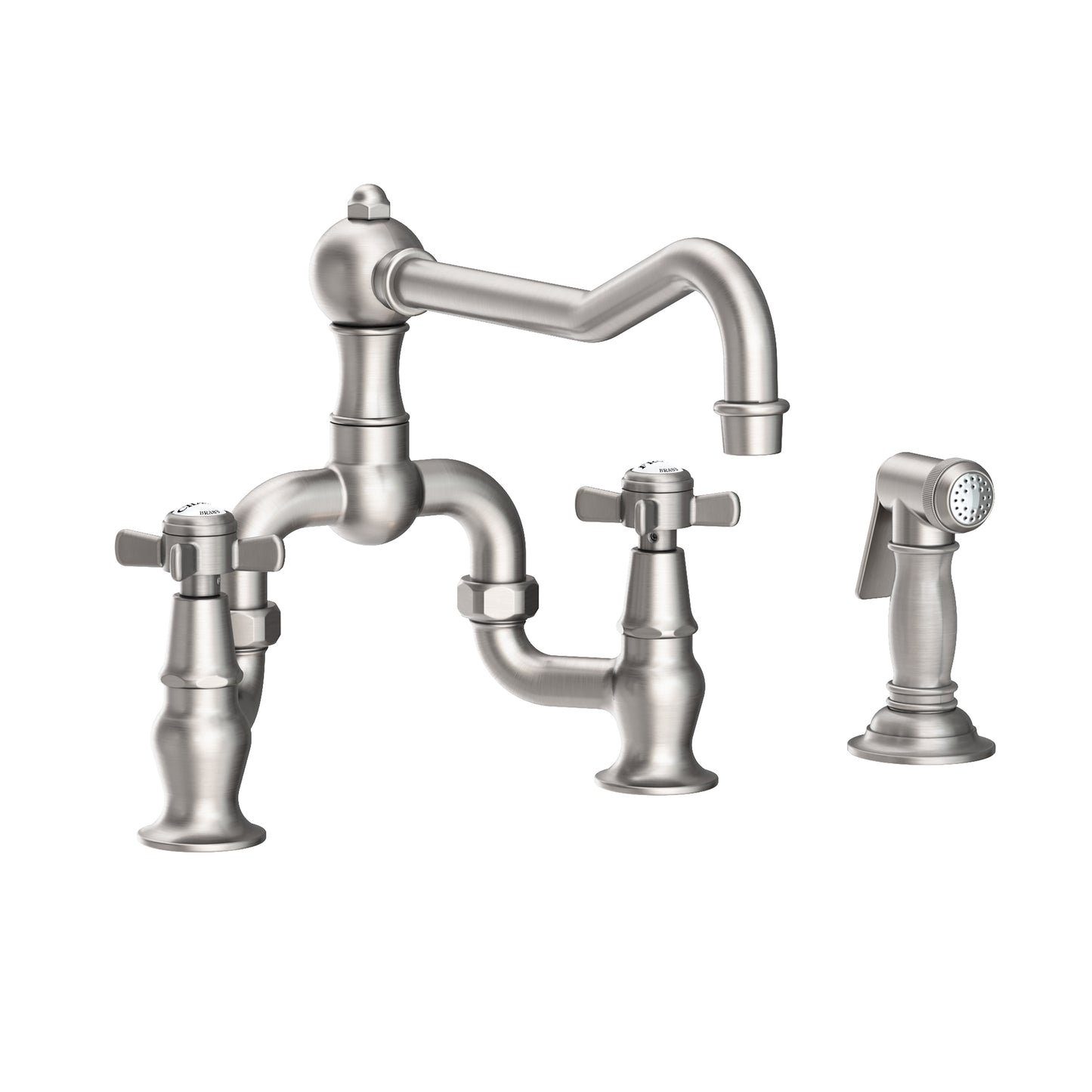 Newport Brass 9451-1 Fairfield Kitchen Bridge Faucet With Side Spray
