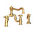 Newport Brass 9451-1 Fairfield Kitchen Bridge Faucet With Side Spray