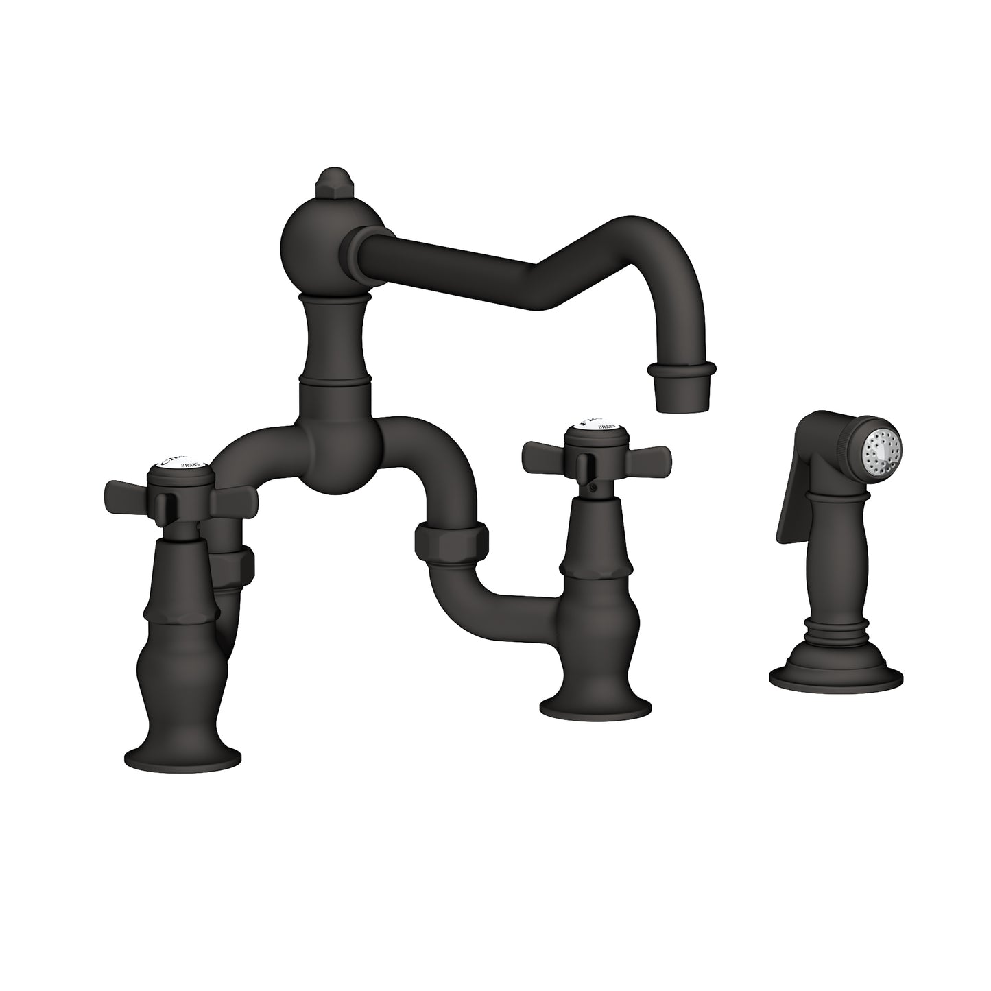 Newport Brass 9451-1 Fairfield Kitchen Bridge Faucet With Side Spray