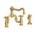 Newport Brass 9452-1 Chesterfield Kitchen Bridge Faucet With Side Spray