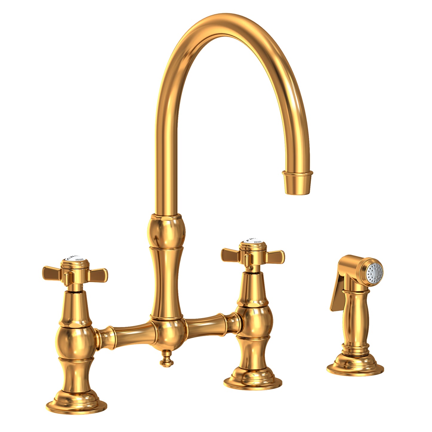 Newport Brass 9456 Fairfield Kitchen Bridge Faucet with Side Spray