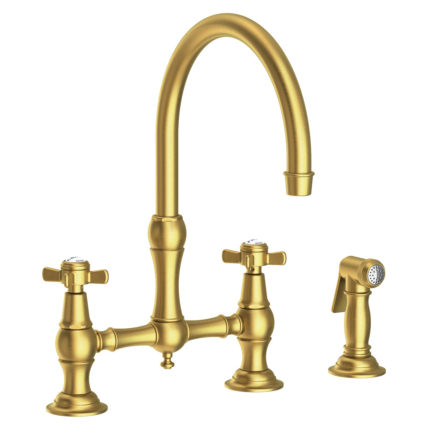 Newport Brass 9456 Fairfield Kitchen Bridge Faucet with Side Spray