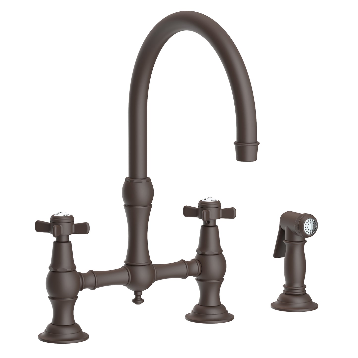Newport Brass 9456 Fairfield Kitchen Bridge Faucet with Side Spray