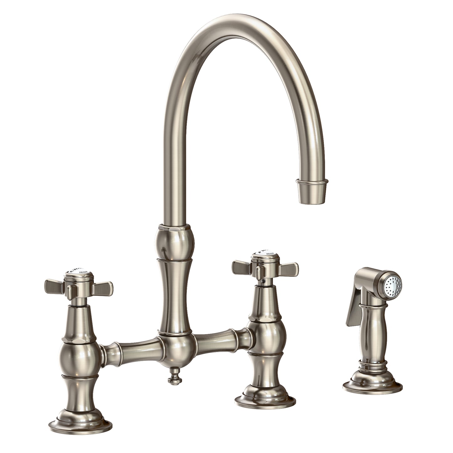 Newport Brass 9456 Fairfield Kitchen Bridge Faucet with Side Spray