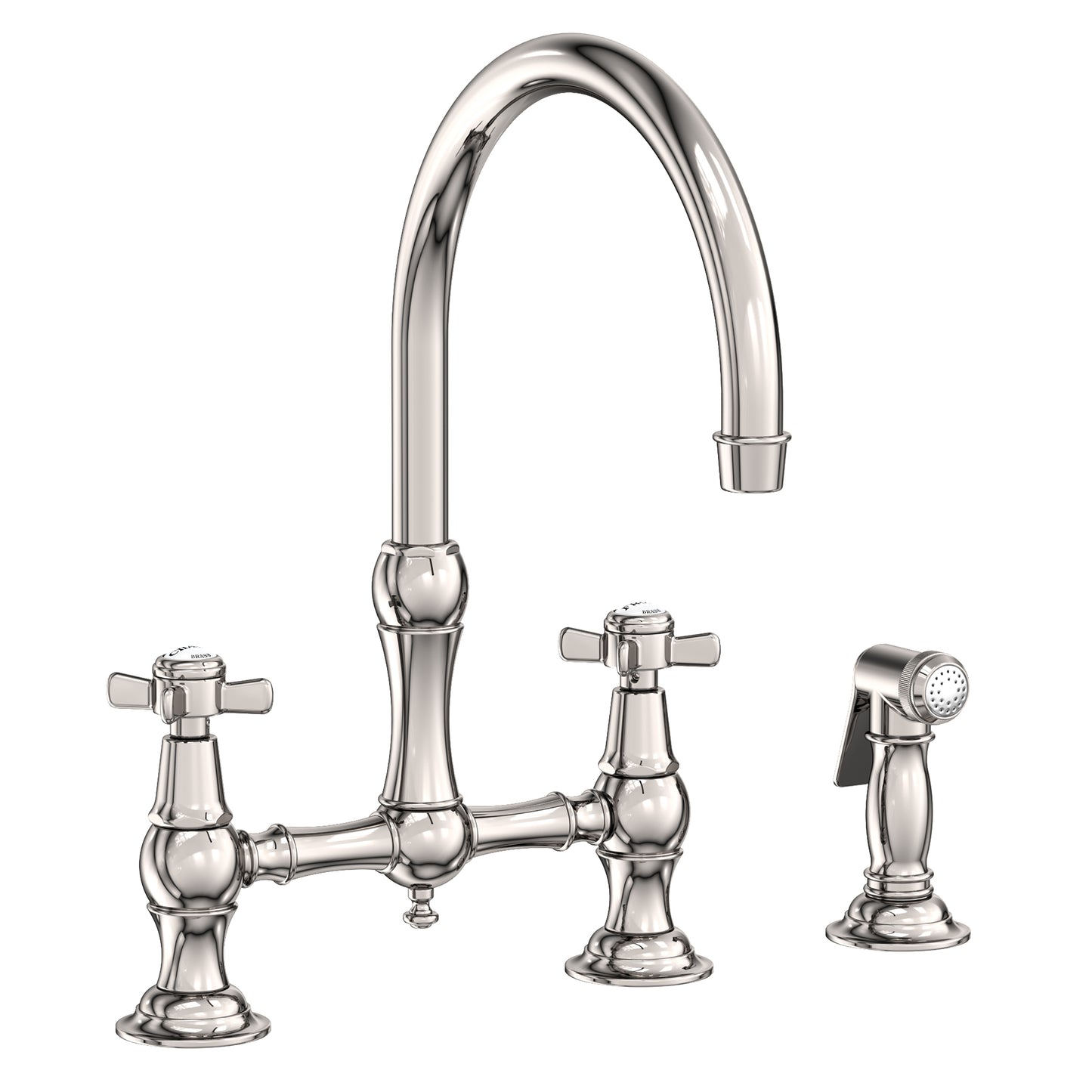 Newport Brass 9456 Fairfield Kitchen Bridge Faucet with Side Spray