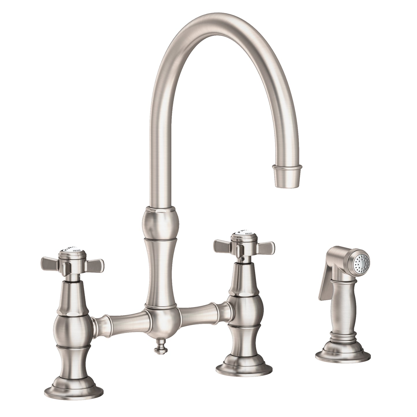 Newport Brass 9456 Fairfield Kitchen Bridge Faucet with Side Spray