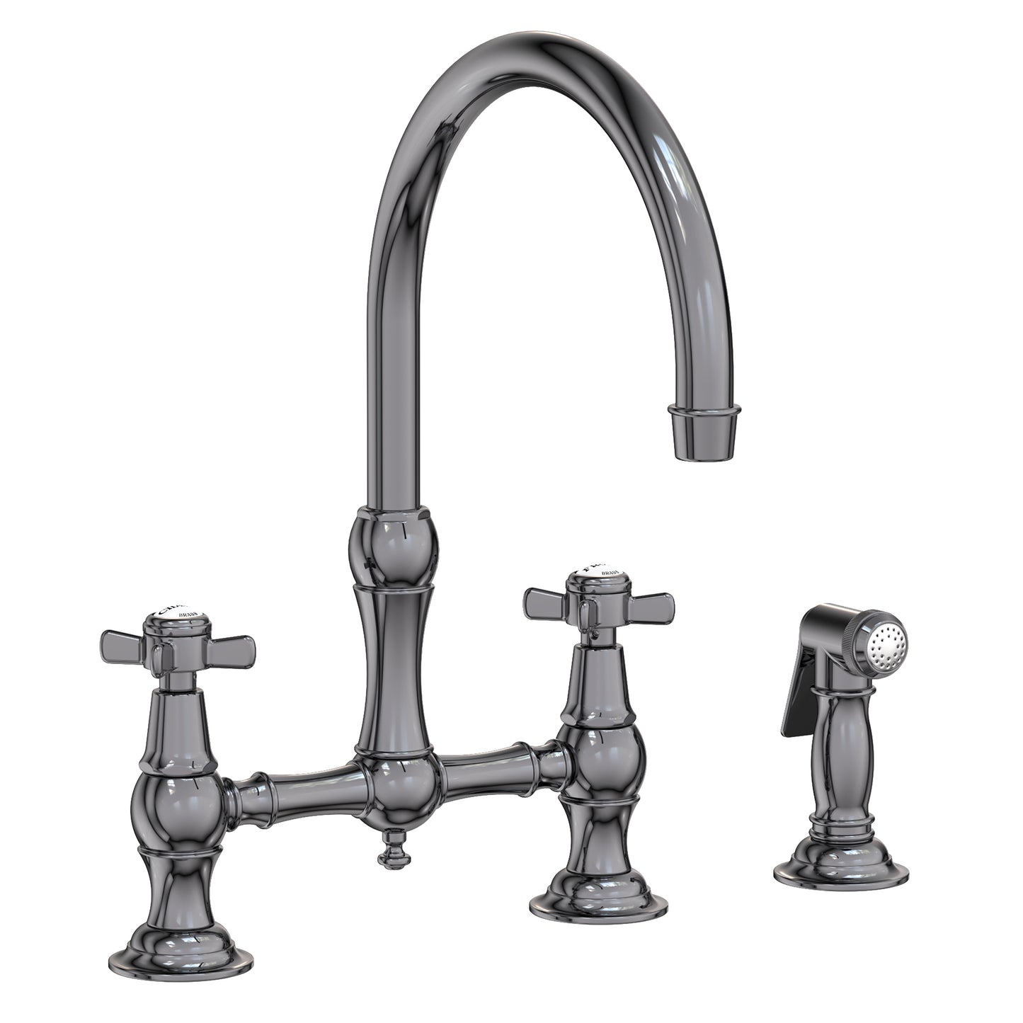 Newport Brass 9456 Fairfield Kitchen Bridge Faucet with Side Spray
