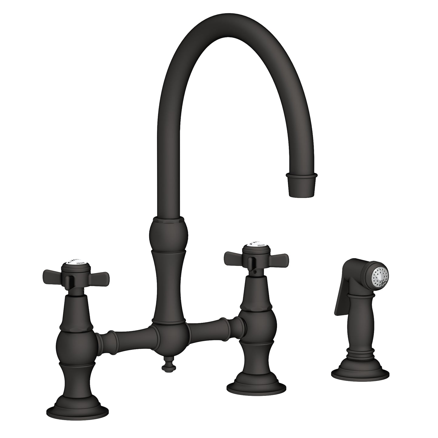 Newport Brass 9456 Fairfield Kitchen Bridge Faucet with Side Spray