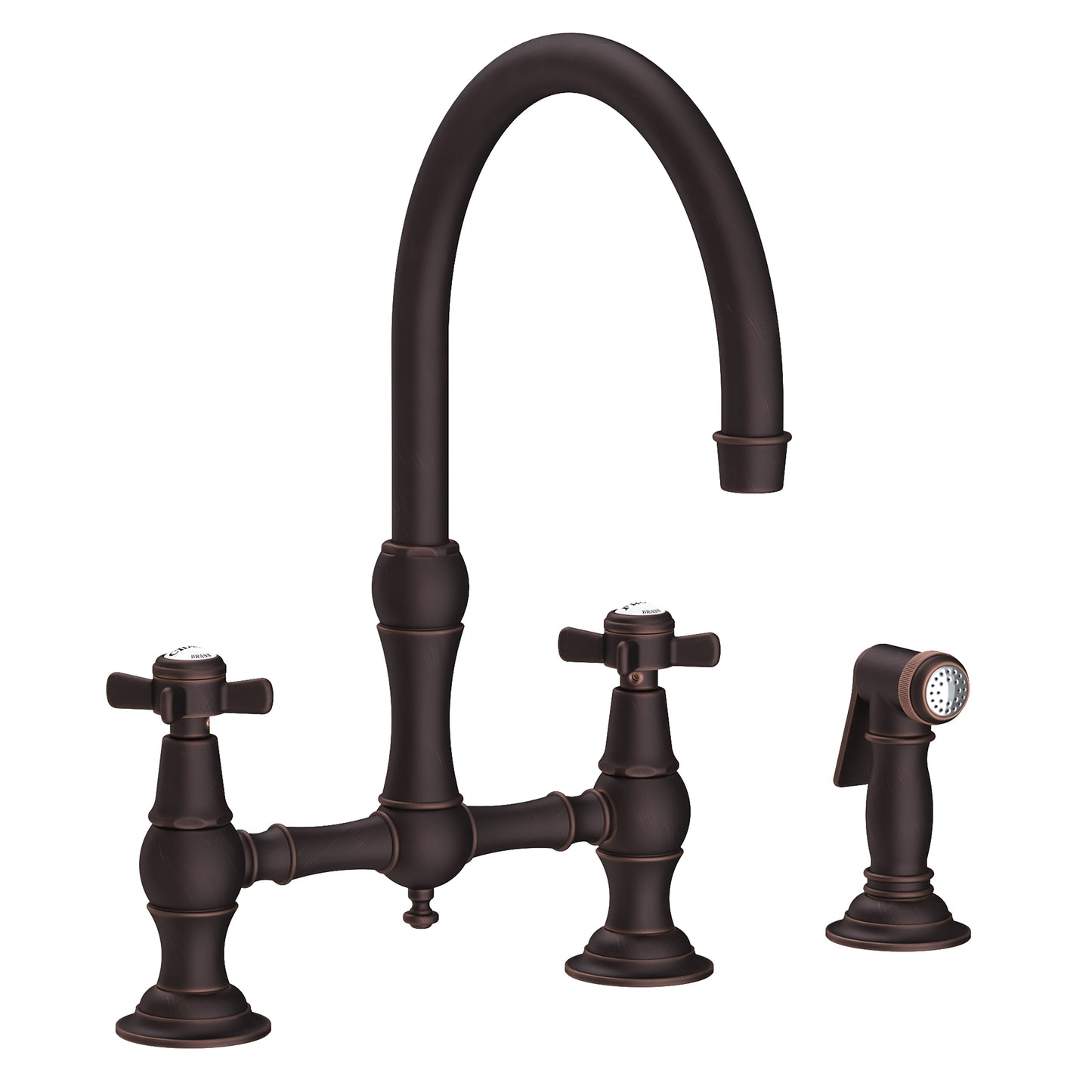Newport Brass 9456 Fairfield Kitchen Bridge Faucet with Side Spray