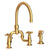 Newport Brass 9460 Chesterfield Kitchen Bridge Faucet With Side Spray