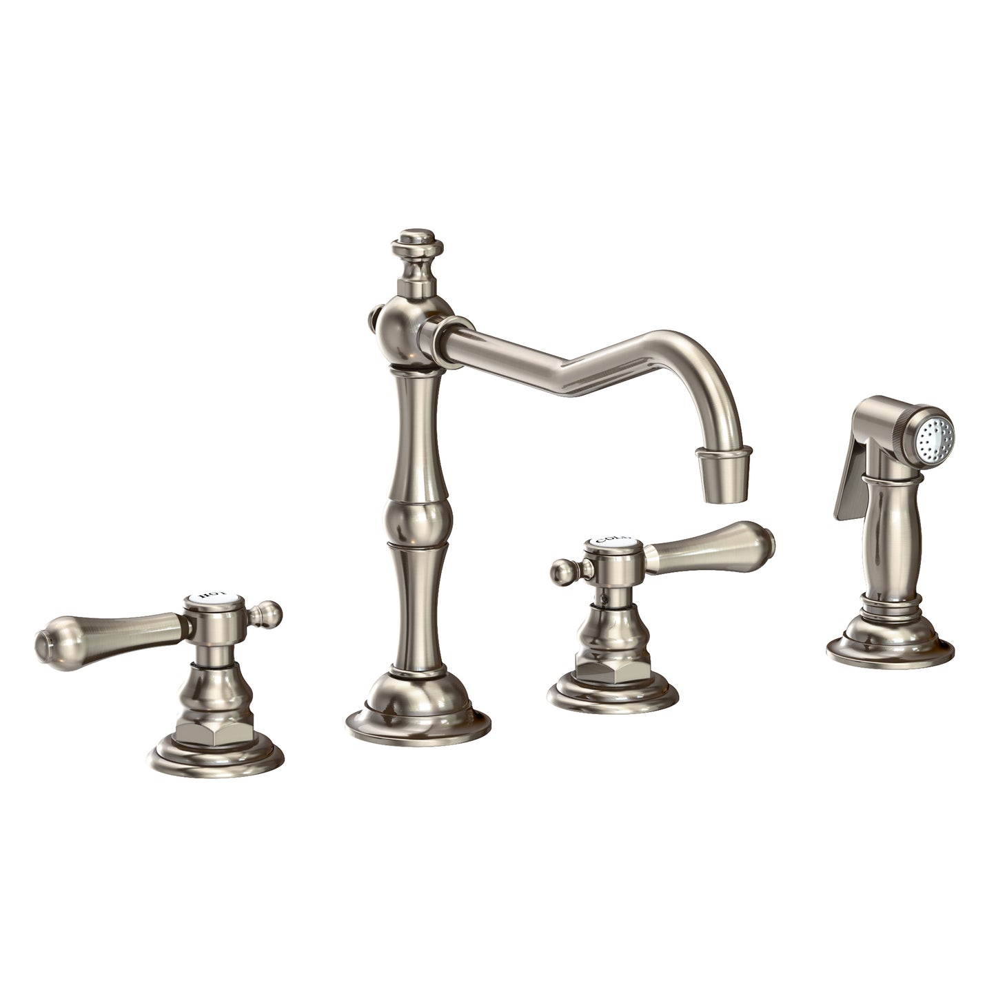 Newport Brass 973 Chesterfield Kitchen Faucet With Side Spray