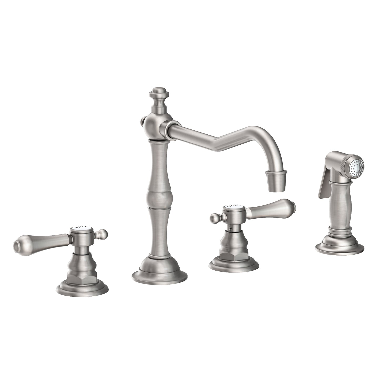 Newport Brass 973 Chesterfield Kitchen Faucet With Side Spray