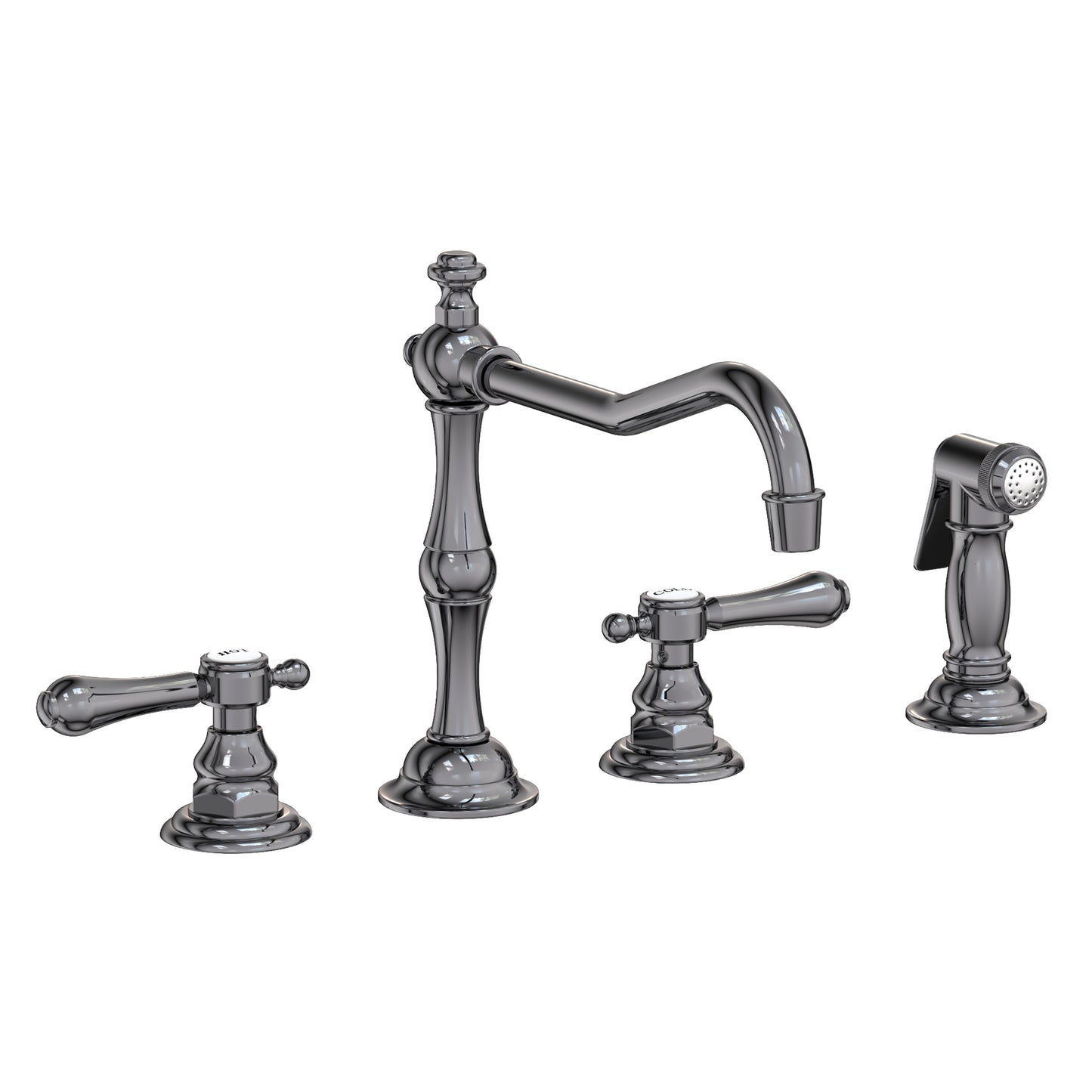 Newport Brass 973 Chesterfield Kitchen Faucet With Side Spray