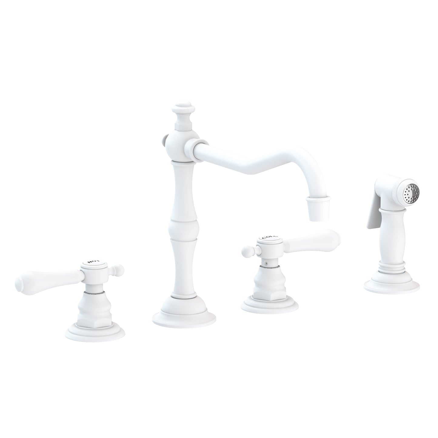 Newport Brass 973 Chesterfield Kitchen Faucet With Side Spray