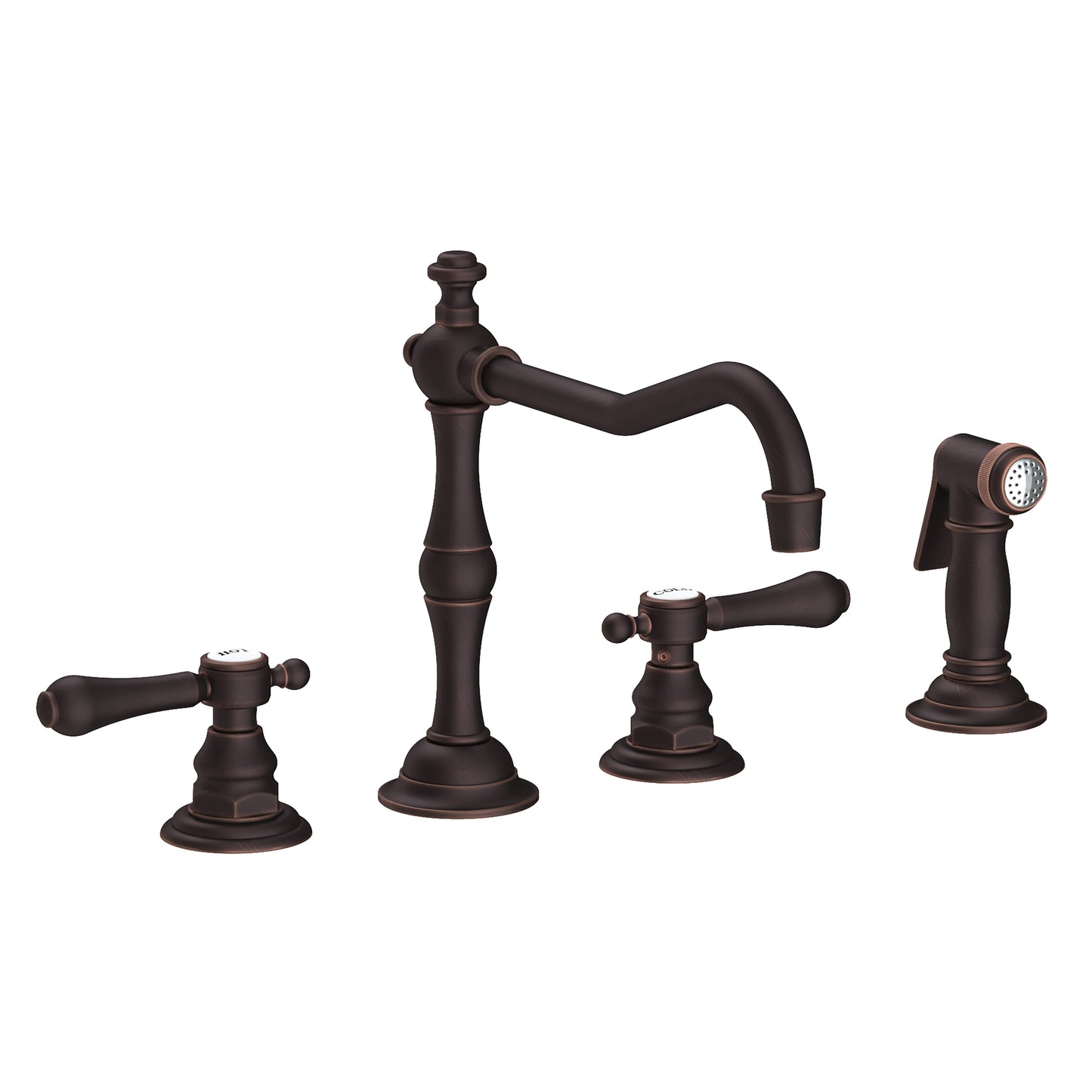 Newport Brass 973 Chesterfield Kitchen Faucet With Side Spray