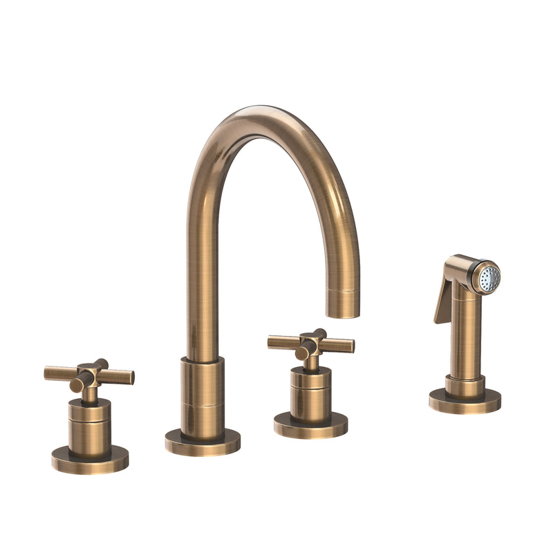 Newport Brass 9911 East Linear Kitchen Faucet with Side Spray