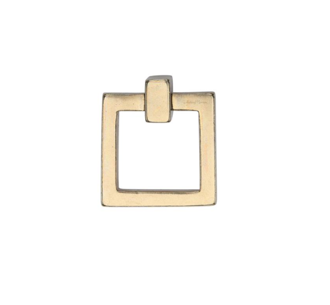 Ashley Norton NB.6355 Small Sq. Drop Pull - Natural Bronze