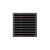 Infinity Drain ND 4-2P 4” x 4” ND 4 - Strainer - Lines Pattern & 2" Throat w/PVC Drain Body 2” Outlet