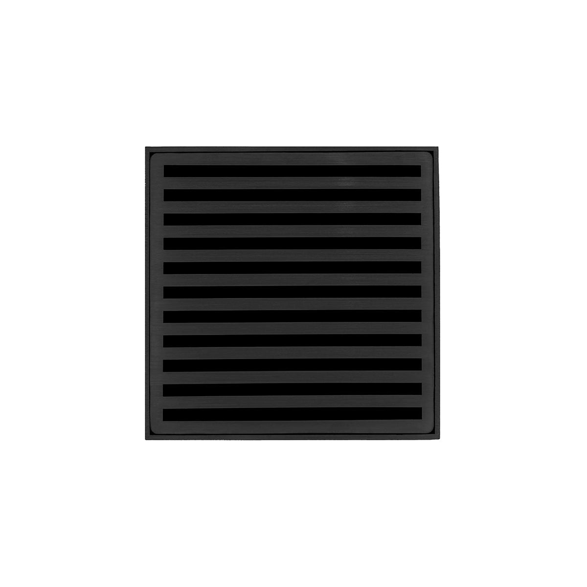 Infinity Drain ND 5-3A 5” x 5” ND 5 - Strainer - Lines Pattern & 4" Throat w/ABS Drain Body 3” Outlet