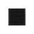 Infinity Drain ND 5-3A 5” x 5” ND 5 - Strainer - Lines Pattern & 4" Throat w/ABS Drain Body 3” Outlet