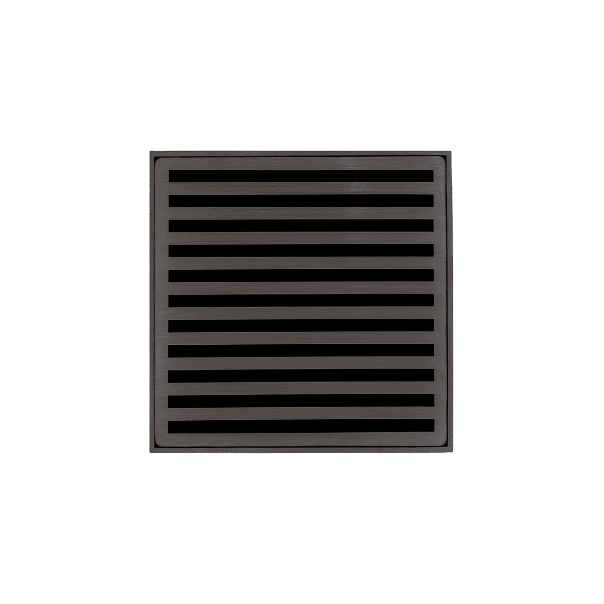 Infinity Drain ND 5-3A 5” x 5” ND 5 - Strainer - Lines Pattern & 4" Throat w/ABS Drain Body 3” Outlet