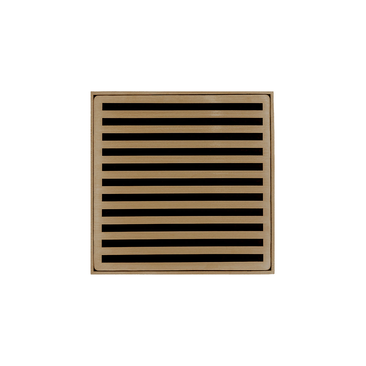 Infinity Drain ND 5-3A 5” x 5” ND 5 - Strainer - Lines Pattern & 4" Throat w/ABS Drain Body 3” Outlet