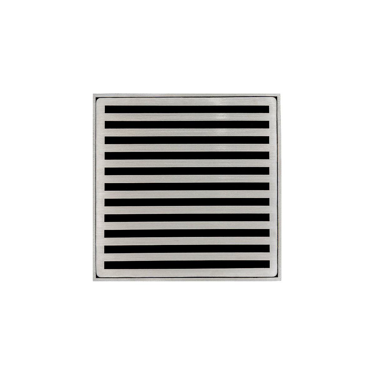 Infinity Drain ND 5-3A 5” x 5” ND 5 - Strainer - Lines Pattern & 4" Throat w/ABS Drain Body 3” Outlet
