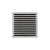 Infinity Drain ND 5-3A 5” x 5” ND 5 - Strainer - Lines Pattern & 4" Throat w/ABS Drain Body 3” Outlet