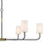 Crystorama NIL-70016-BF-MG Niles 6 Light Chandelier - Black Forged and Modern Gold