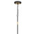 Crystorama NIL-70016-BF-MG Niles 6 Light Chandelier - Black Forged and Modern Gold