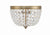 Crystorama NOL-312-CL-MWP Nola 2 Light Ceiling Mount