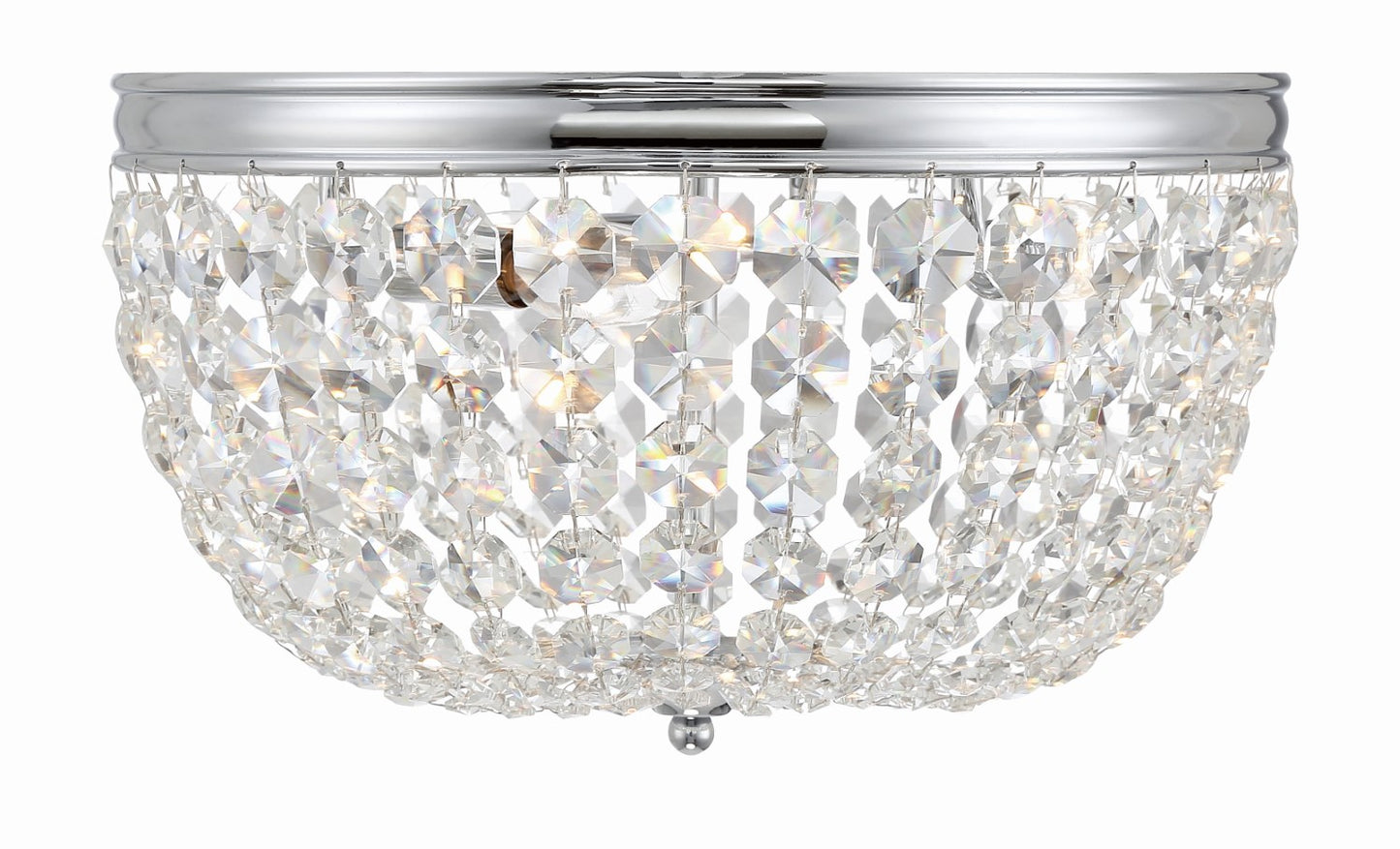 Crystorama NOL-314-CL-MWP Nola 3 Light Ceiling Mount