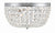 Crystorama NOL-314-CL-MWP Nola 3 Light Ceiling Mount
