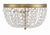 Crystorama NOL-314-CL-MWP Nola 3 Light Ceiling Mount