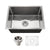 Houzer NOS-4100-1 Nouvelle 23 Inch Stainless Steel Undermount Single Bowl Kitchen Sink