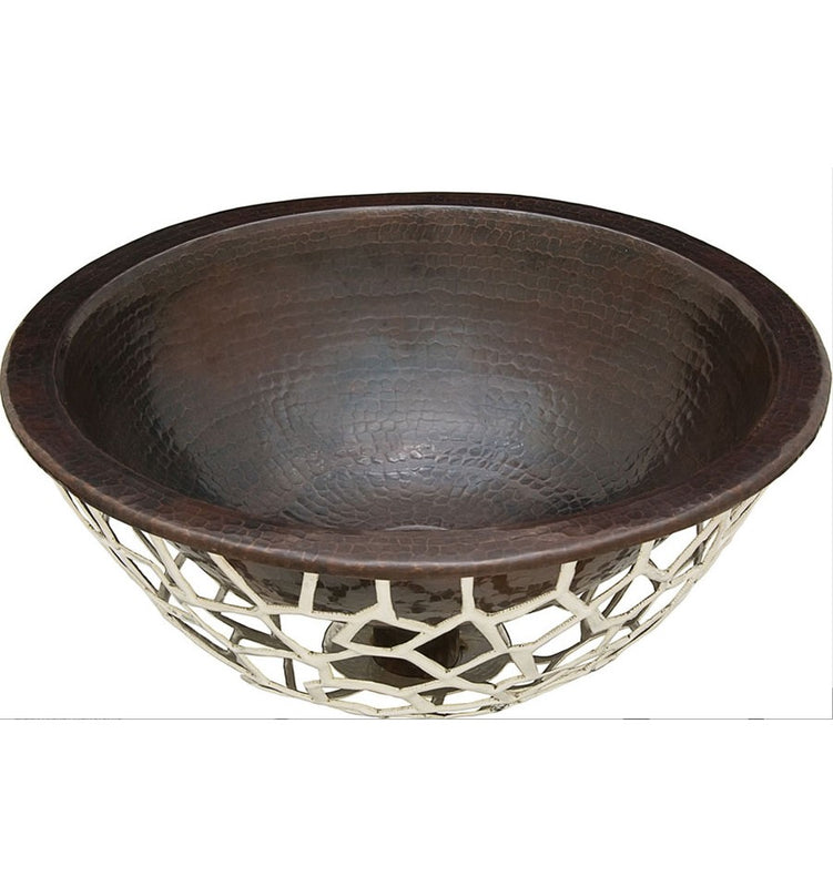 Thompson Traders NPCS-BC Masterpiece Nest II Round Handcrafted Copper  Black Copper and Silver