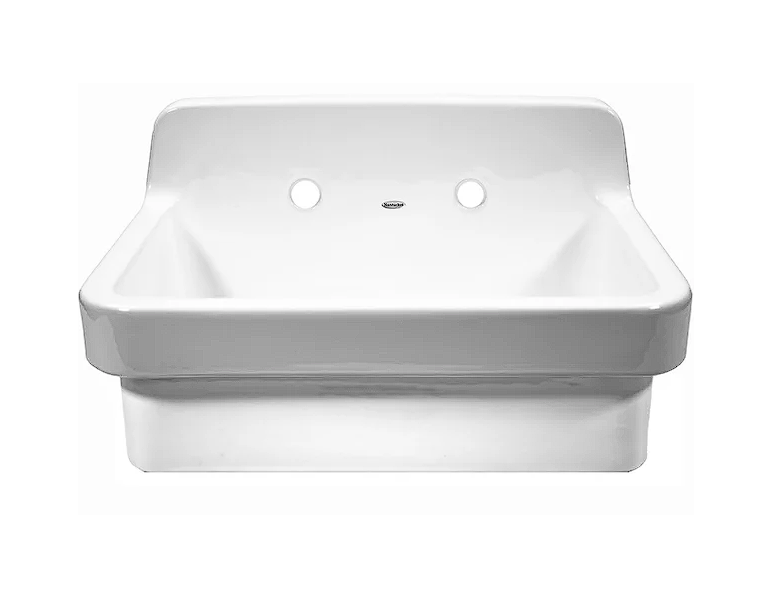 Nantucket sinks NS-CS2418-8 23.5 inch high density ceramic utility/laundry/bar/kitchen sink