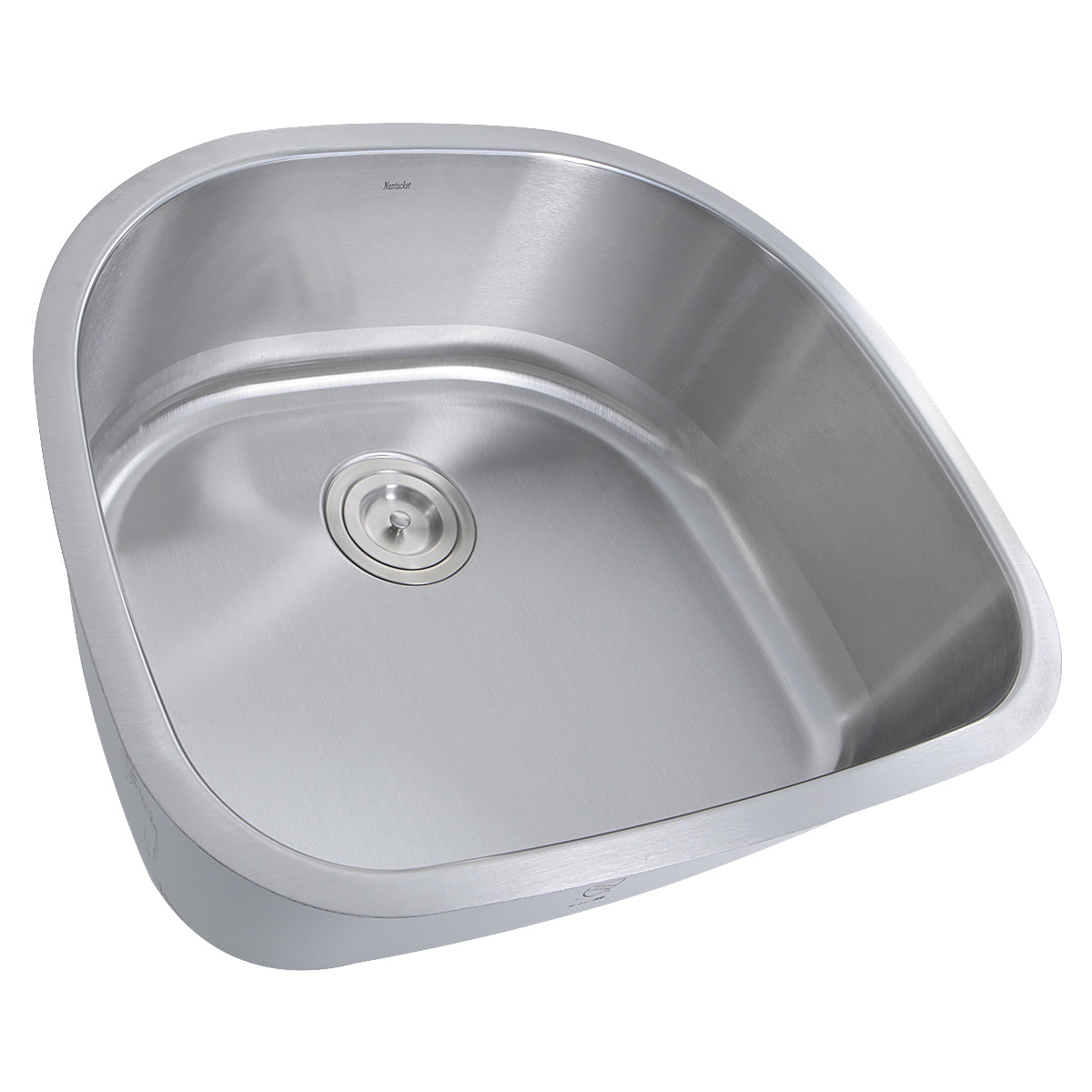 Nantucket Sinks NS03i-16 NS03i-16 Sconset 23-Inch D-Bowl Undermount Stainless Steel Kitchen Sink, 16 Gauge