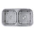 Nantucket Sinks NS10i-16 32.5 Inch Double Bowl Equal Undermount Stainless Steel Kitchen Sink, 16 Gauge