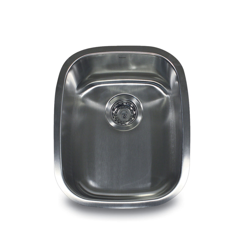 Nantucket Sinks NS20 Rectangle Undermount Stainless Steel Bar/Prep Sink 18 Gauge