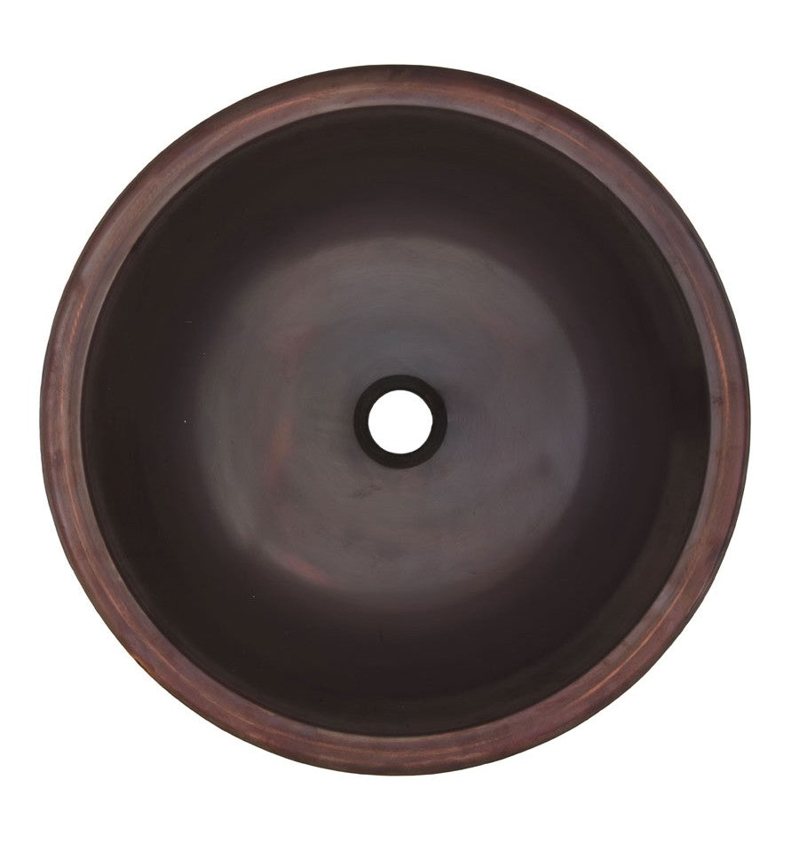 Thompson Traders NS25029-A Limited Editions Bath FLW Round Double Wall Handcrafted Copper  Antique Copper